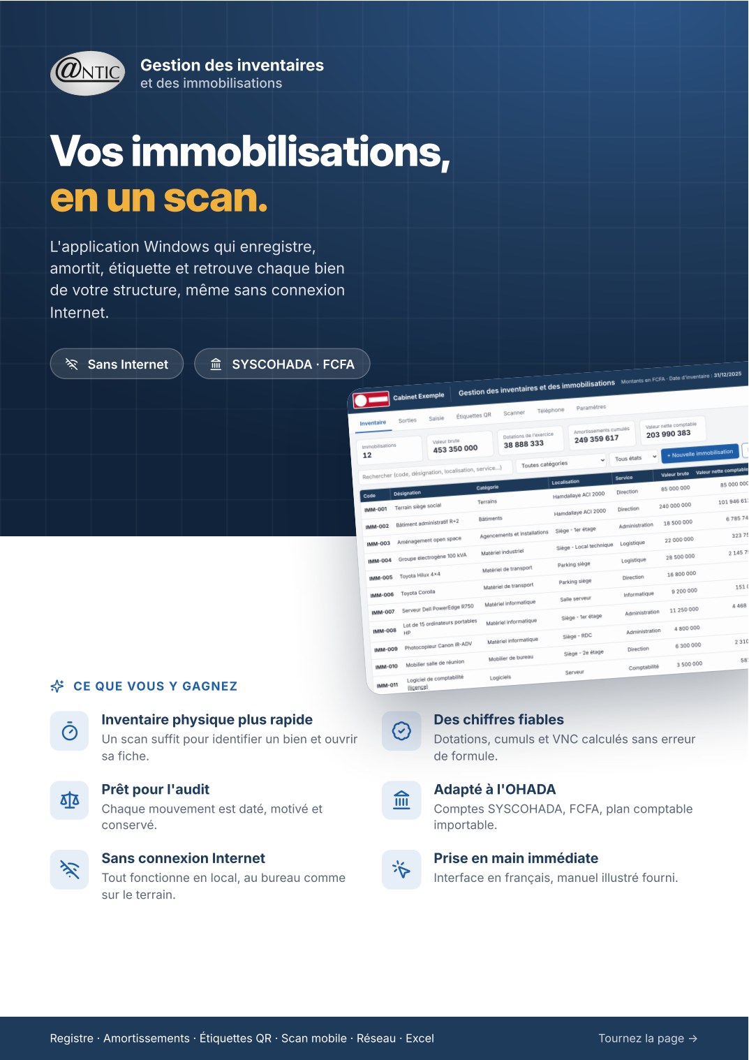 Gestion des inventaires et des immobilisations ANTIC : vos immobilisations, en un scan